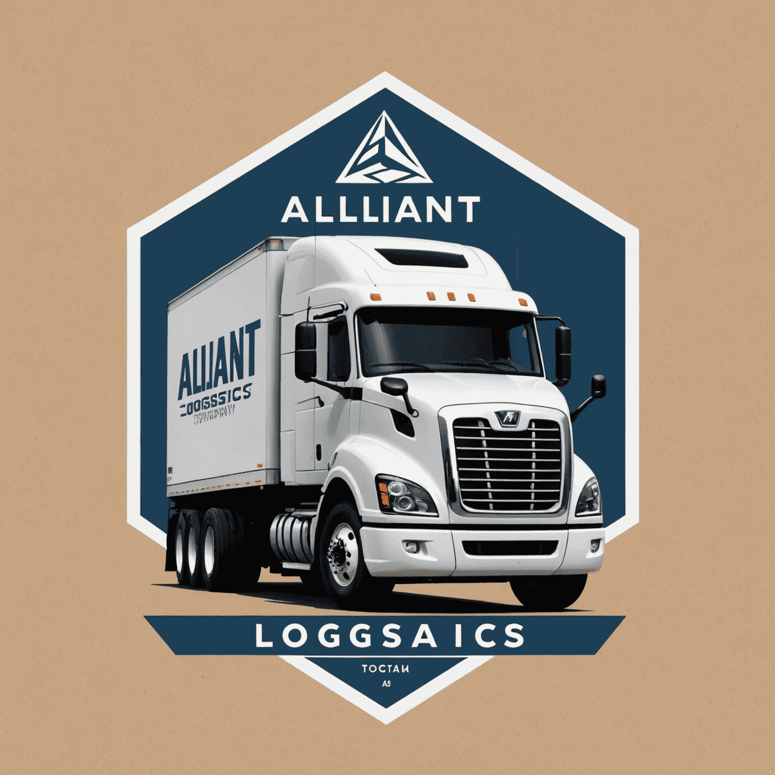 Alliant Logistics Company logo featuring a stylized geometric truck icon and the company name in bold typography